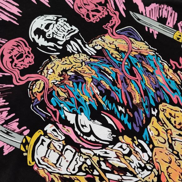 Warren Lotas Mens TShirt Size S The Demon Executioner Black Rare Graphic Print - Picture 13 of 16